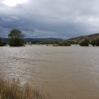 Waikaia River in flood